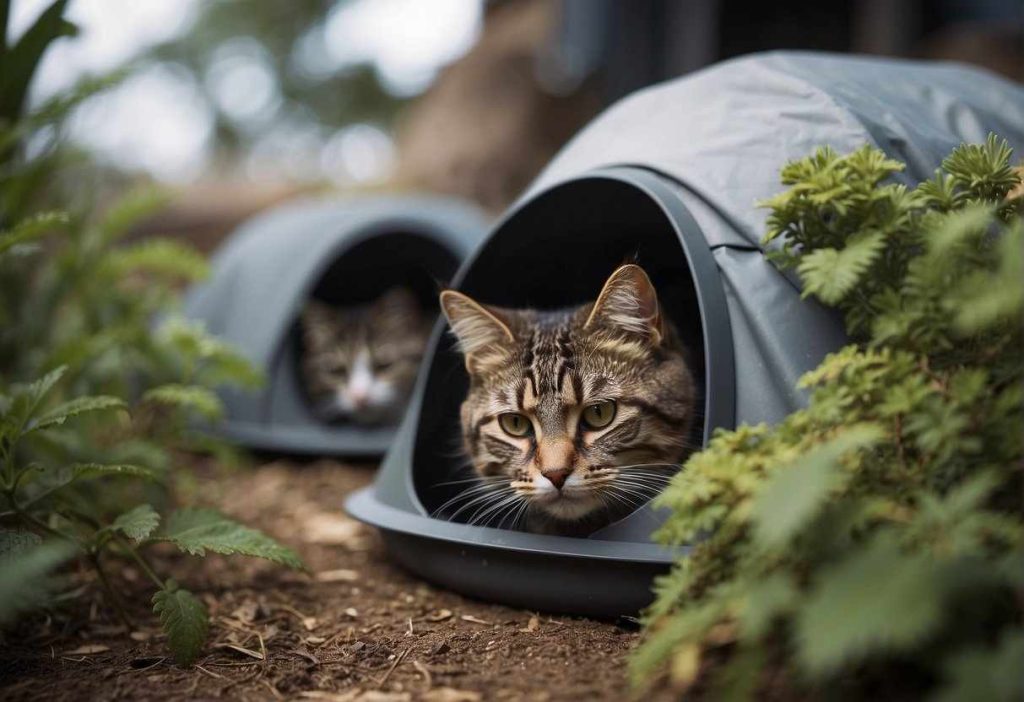 You can build a feral cat pad