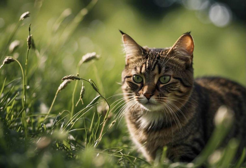 Is grass seed litter safe for cats?