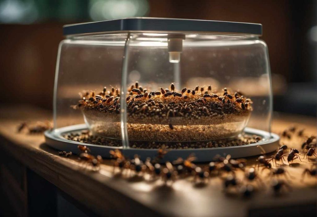 ants in automatic cat feeder