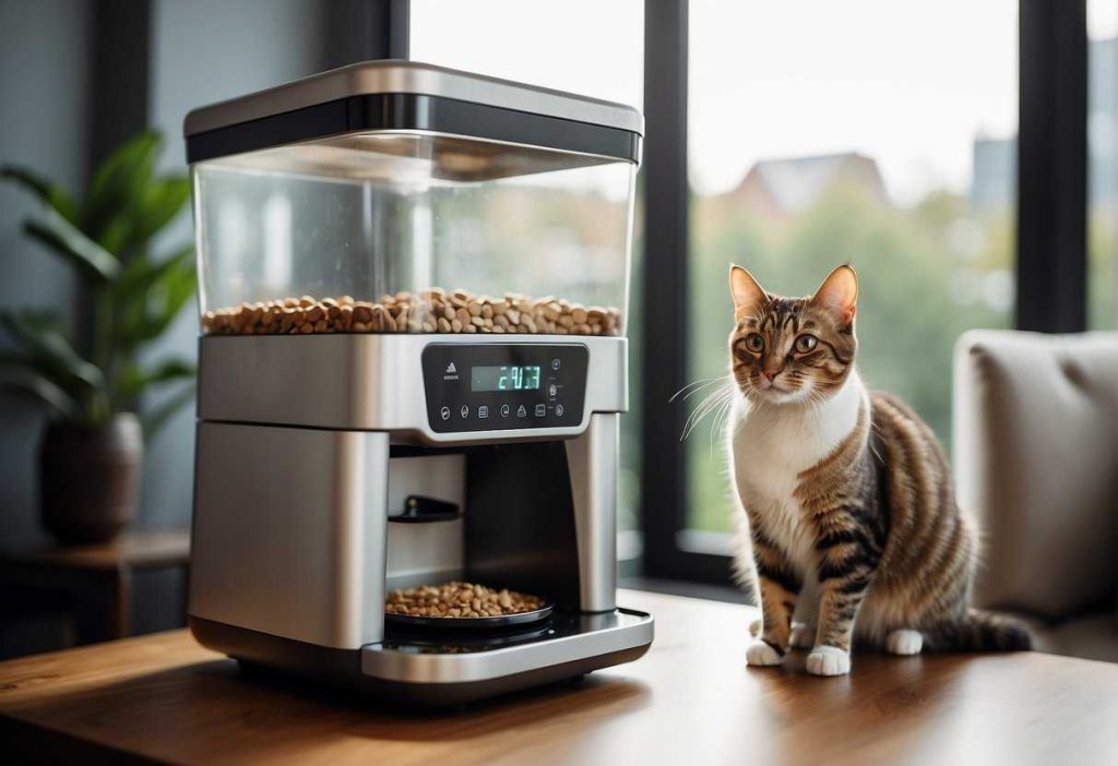 Match the feeder to your cat’s habits