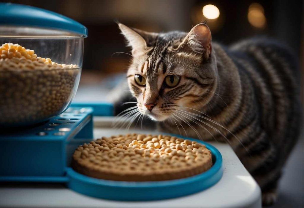 How to train cat to use automatic feeder