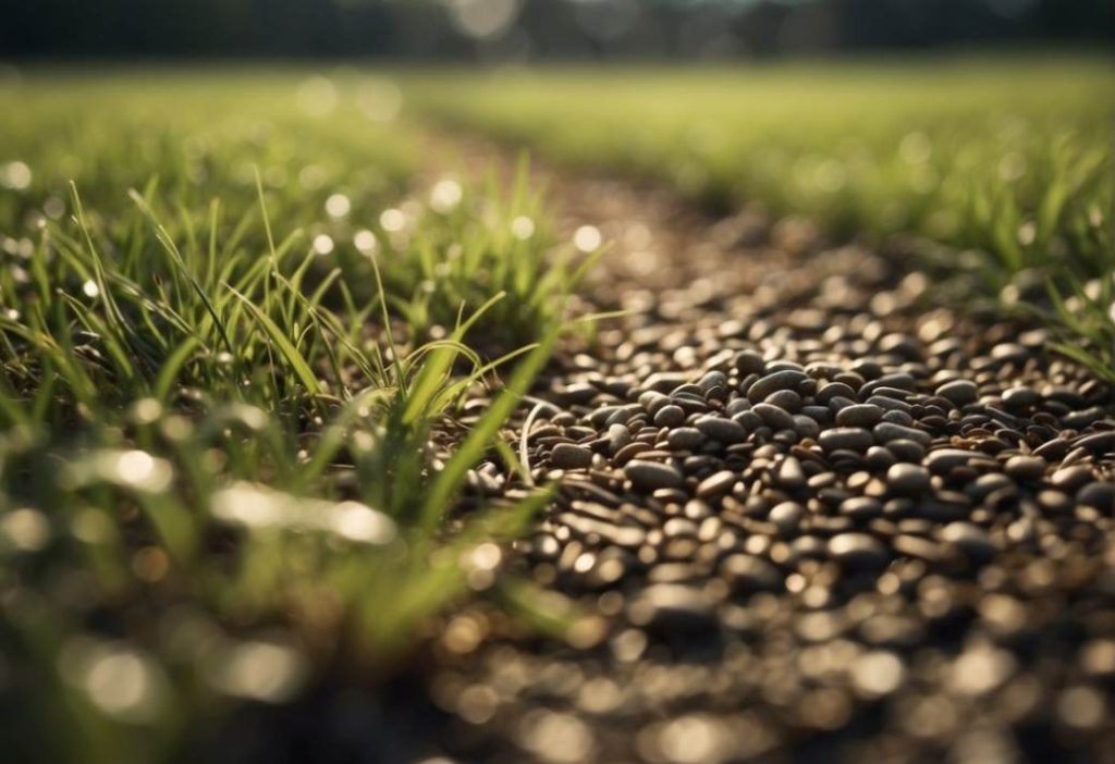 Grass seed litter doesn't dissolve quickly