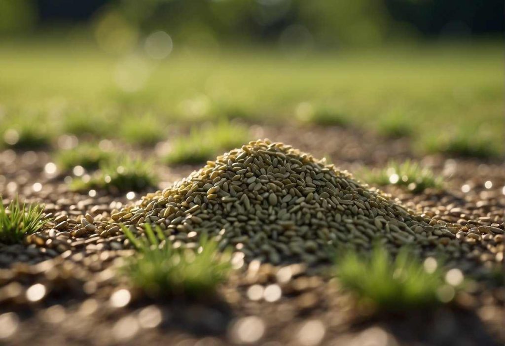 Grass seed litter 