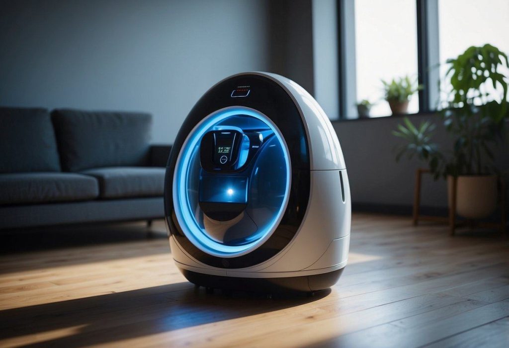 What blinky blue light on Litter-Robot means?